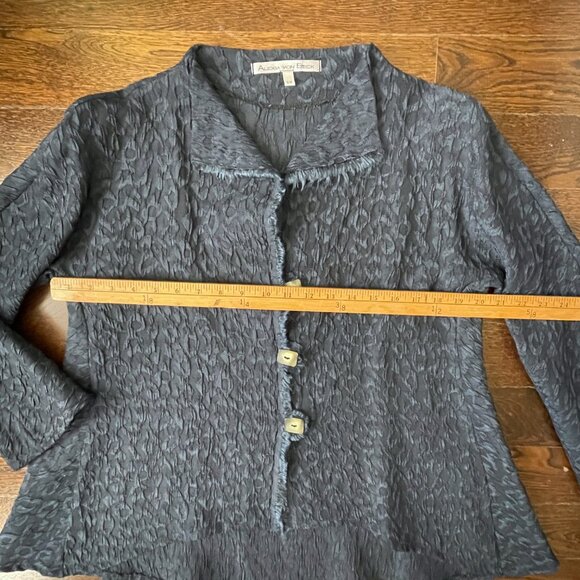 Stunning Alexia Von Beck Midnight Blue A-line Jacket Blazer-Size Small - Picture 7 of 10